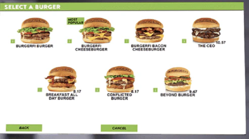 screenshot of Nextep Self-Order Kiosks
